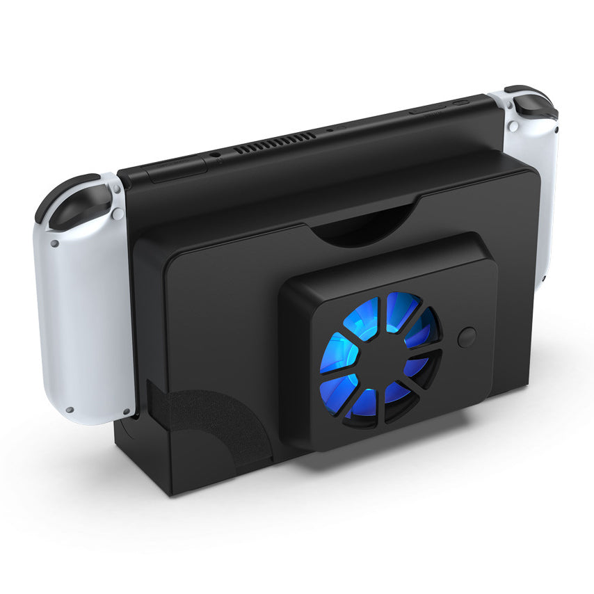 DOBE TNS-1136 Konsol Fan Køling Base med Blåt Lys til Nintendo Switch OLED DOBE TNS-1136 Konsol Fan Køling Base med Blåt Lys til Nintendo Switch OLED